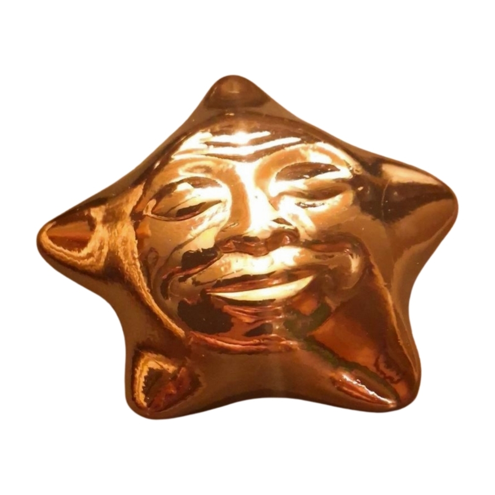 Brass Star Brooch